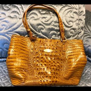 Brahmin yellow satchel.  Gently used.